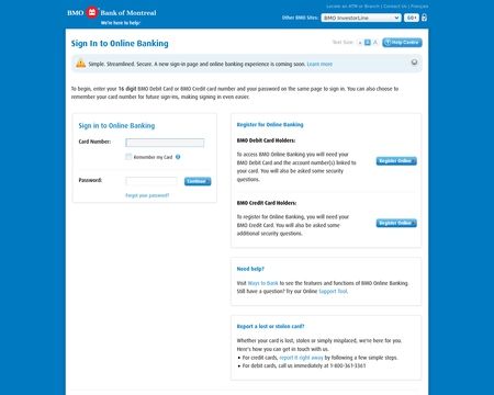 bank of montreal com online banking