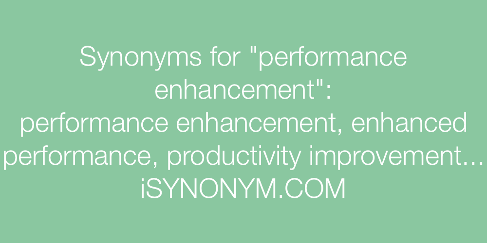 performance synonym