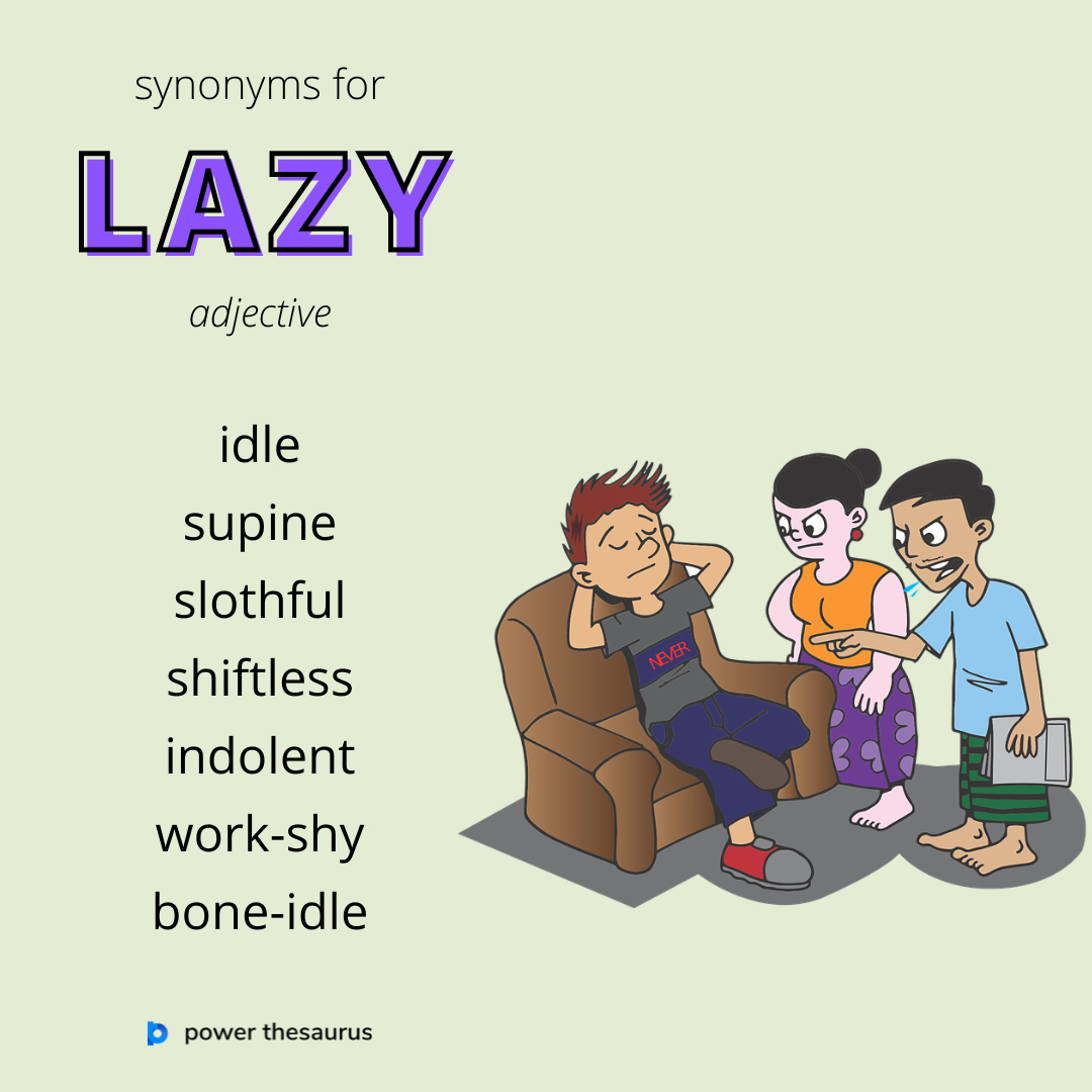 synonym for lazy