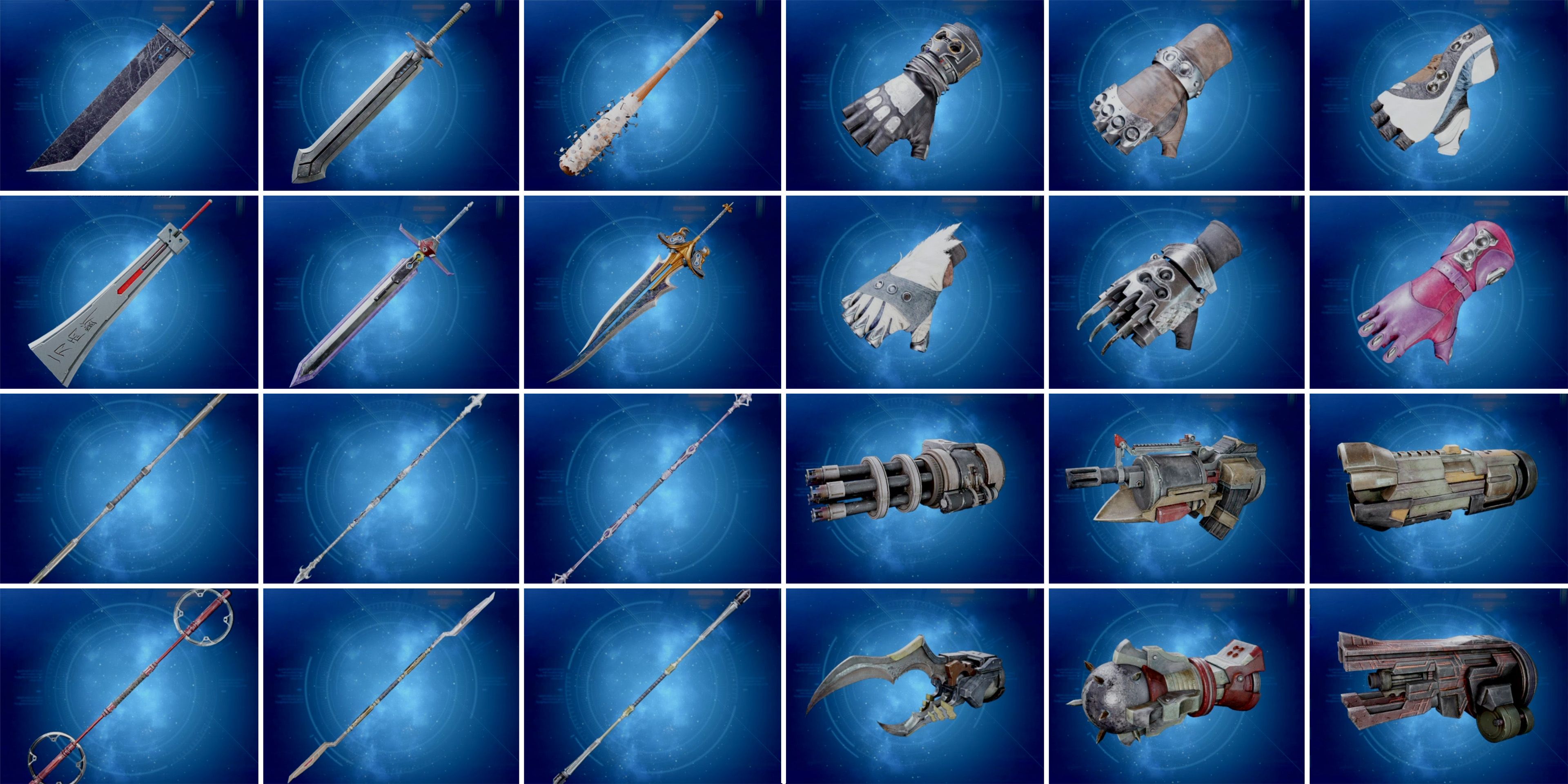 ffvii weapons