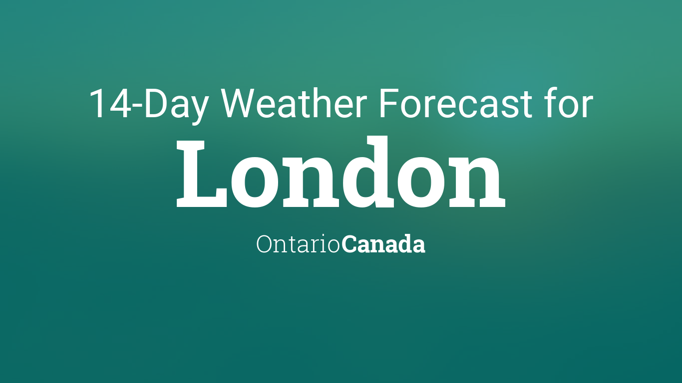 14 day weather london ontario