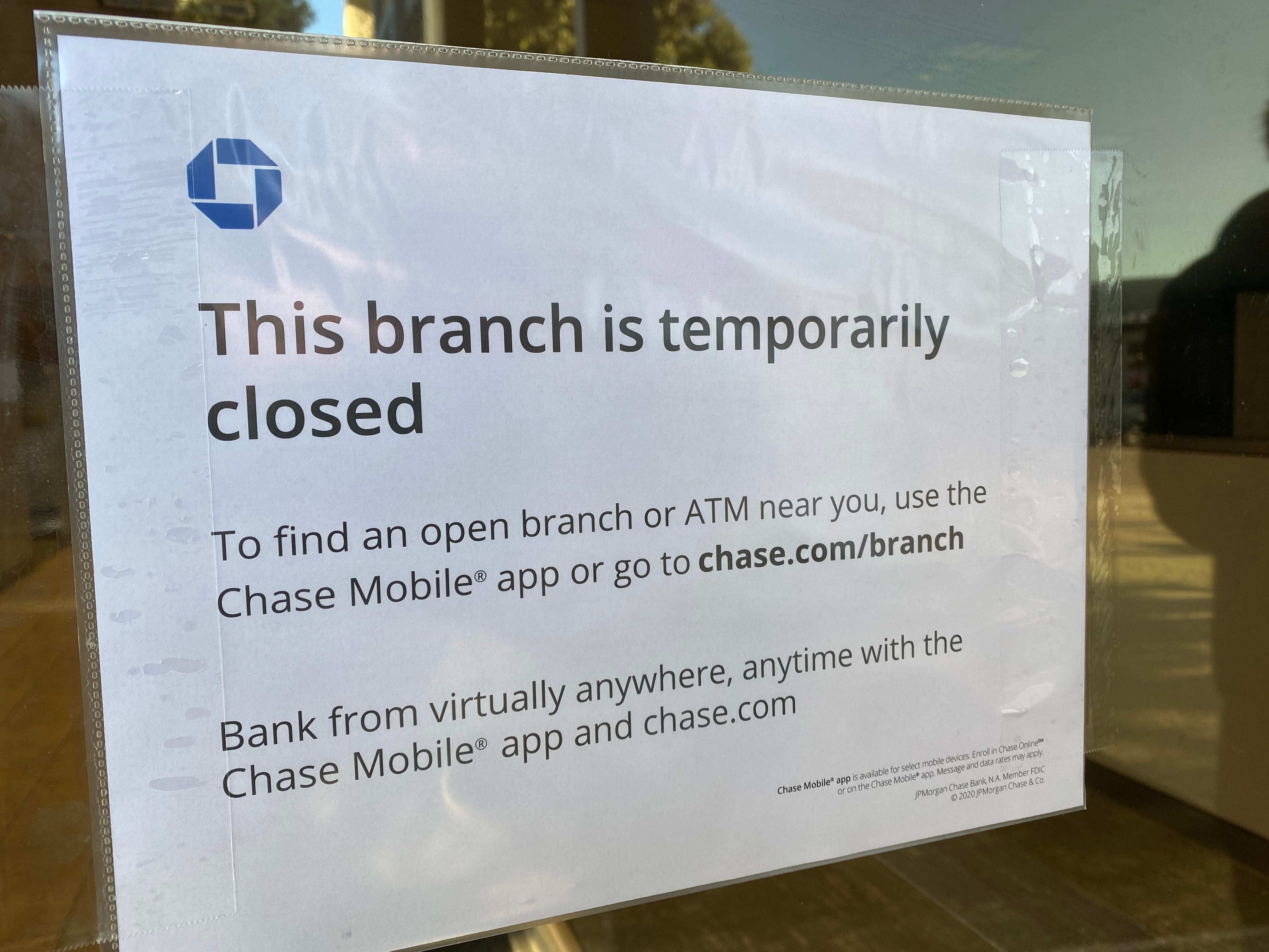 is chase bank open today