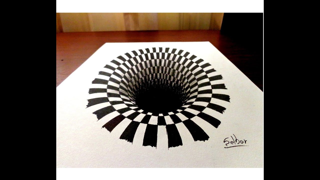 como hacer dibujos con ilusion optica