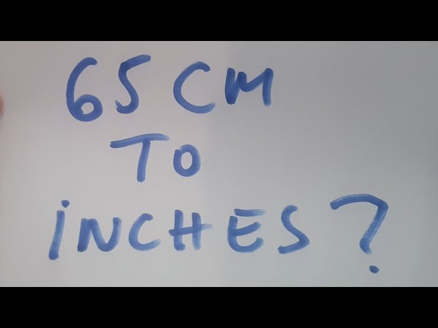 65 centimeters to inches