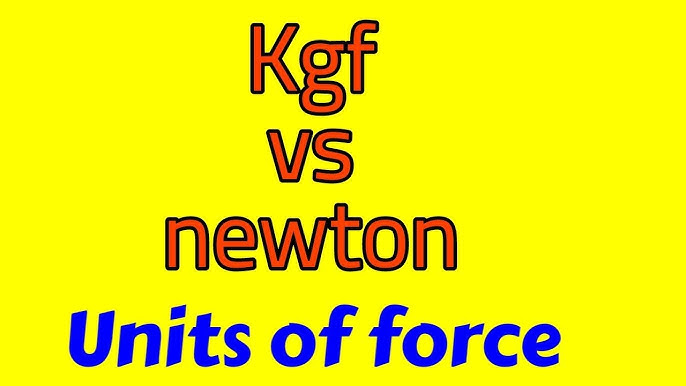 difference between kg and kgf