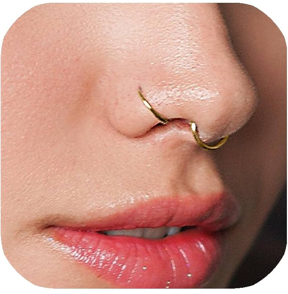 nose piercing ring gold