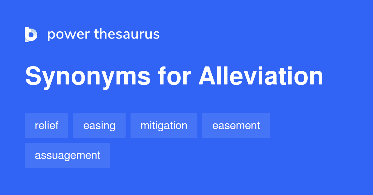 alleviation synonyms