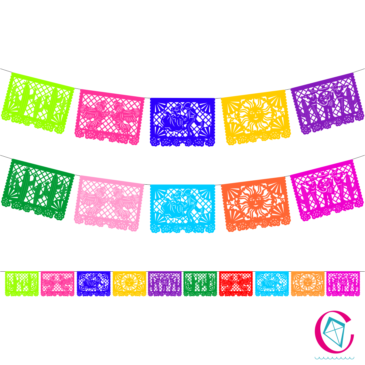 tiras de papel picado