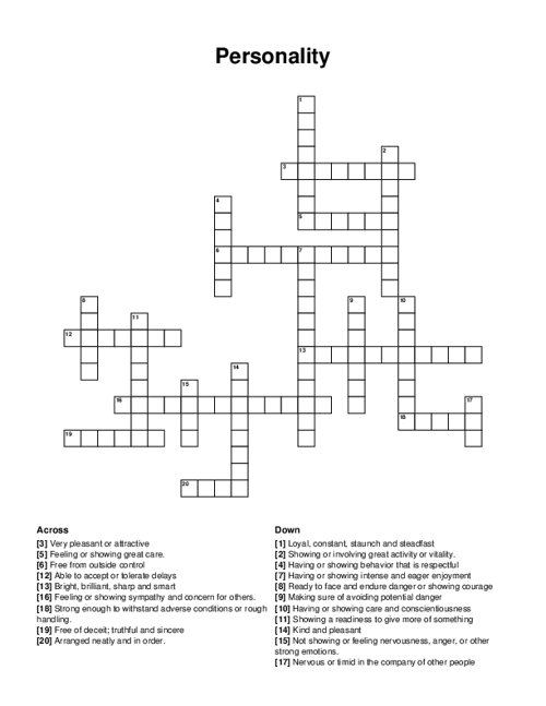 sincere crossword