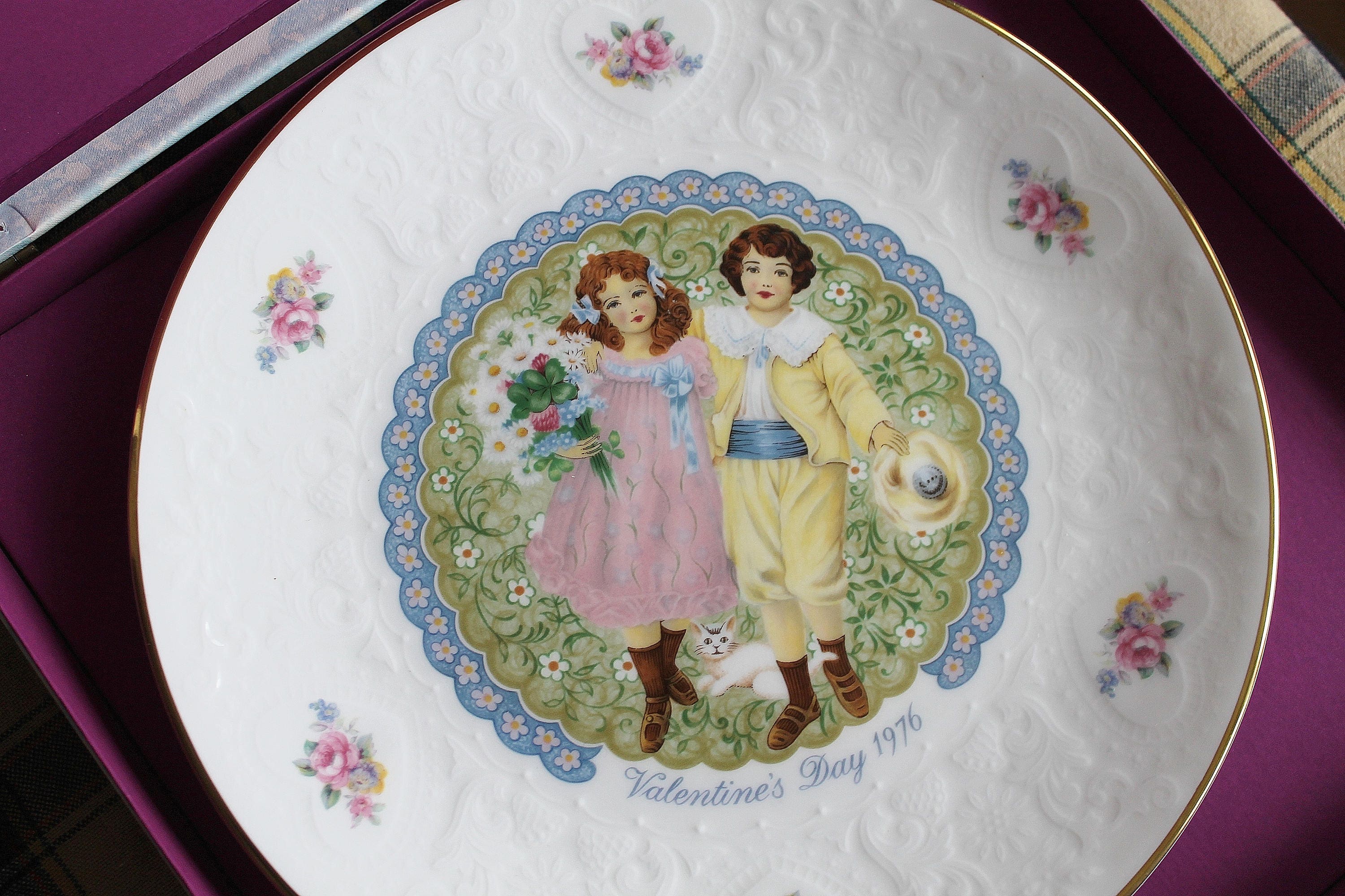 royal doulton valentines day plates