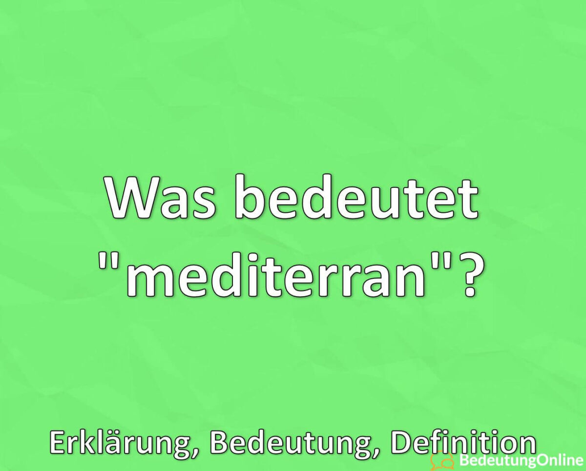 mediterran definition