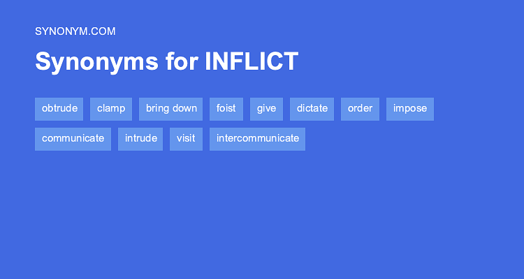 inflicted synonym