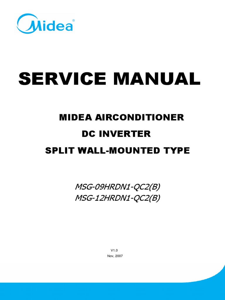 midea air conditioner installation manual