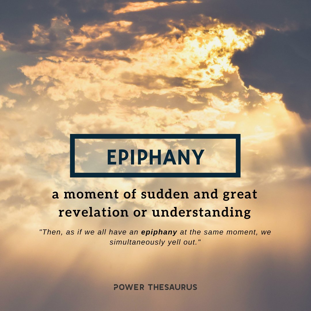 synonyms for epiphany