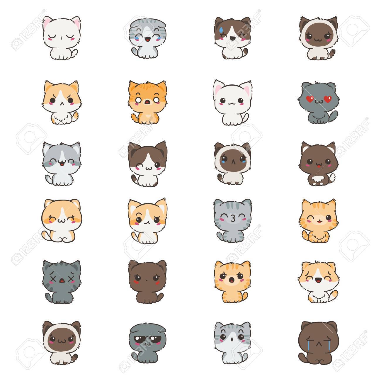 gatitos cute animados