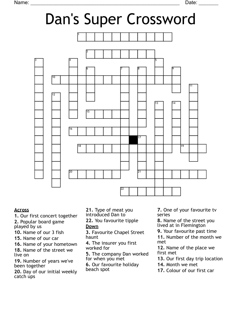 favourite haunt crossword