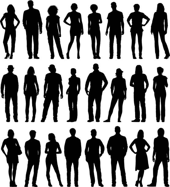 people clipart silhouette