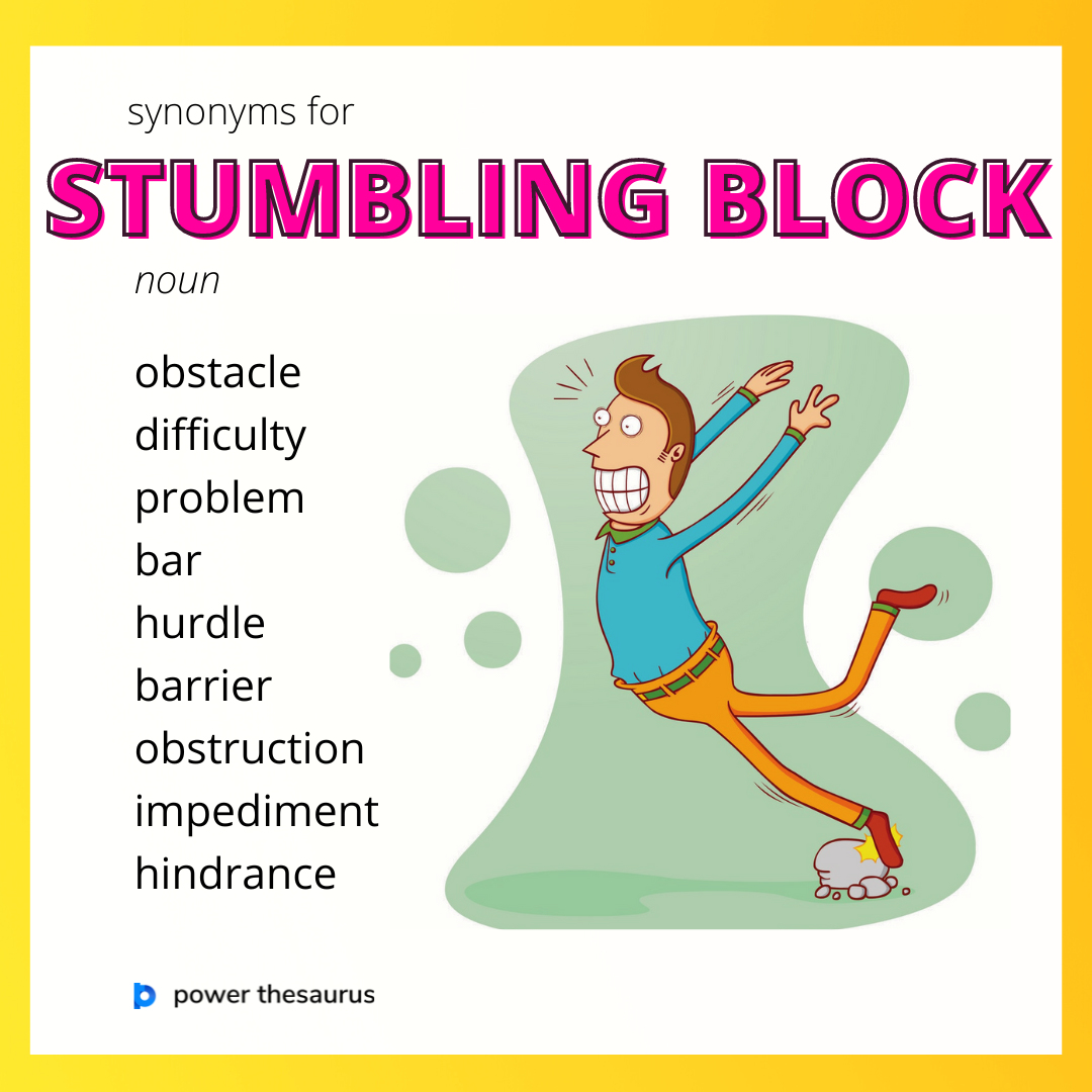 stumbling synonym