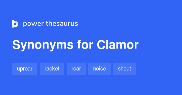 clamour thesaurus