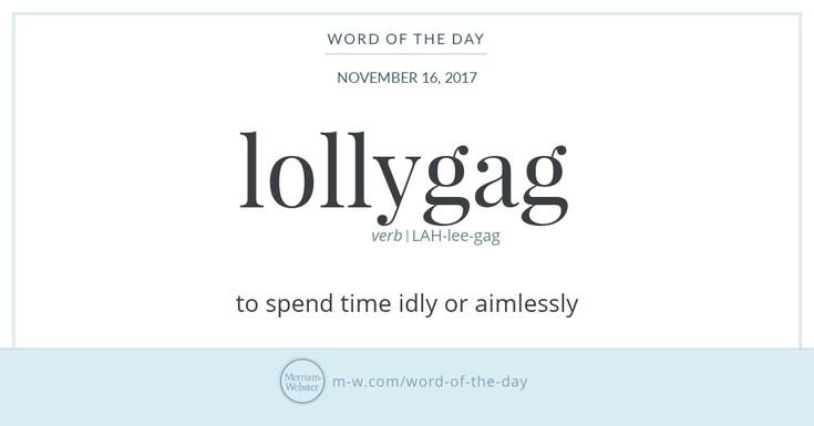 lollygagger meaning