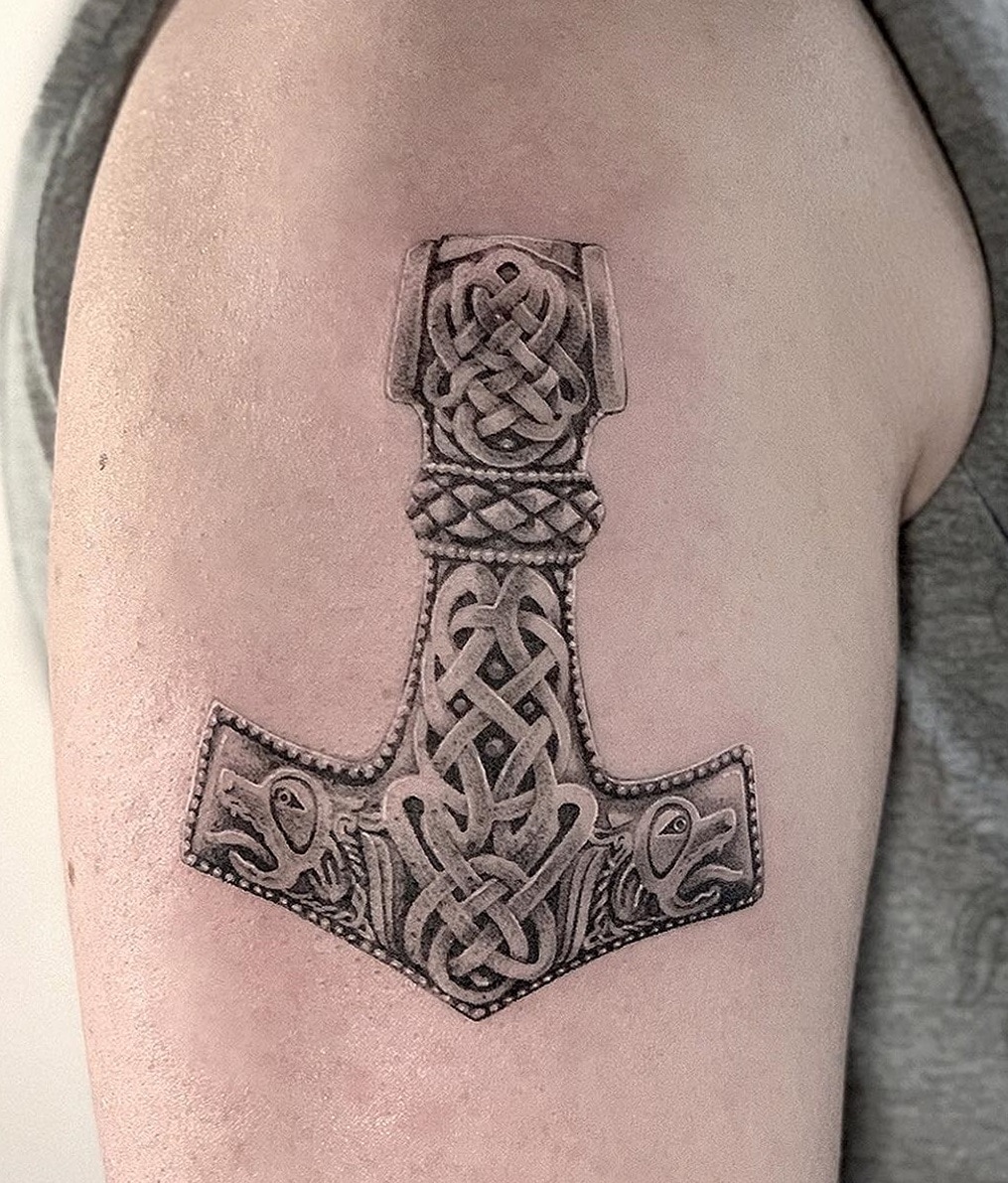 tattoos of thors hammer