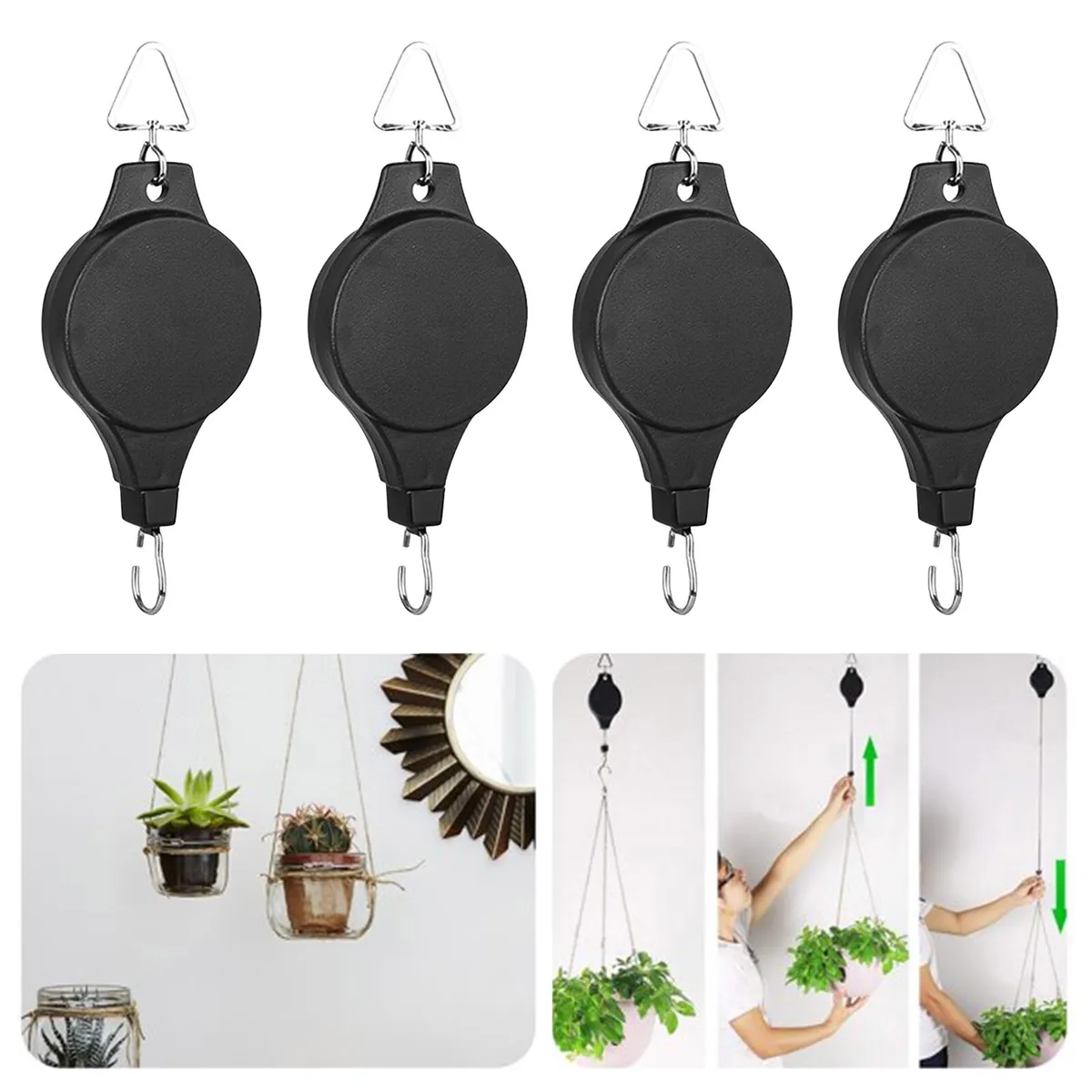 plant pulley retractable hanger