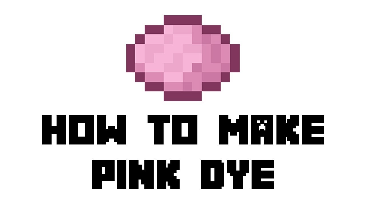 how to get pink dye in minecraft