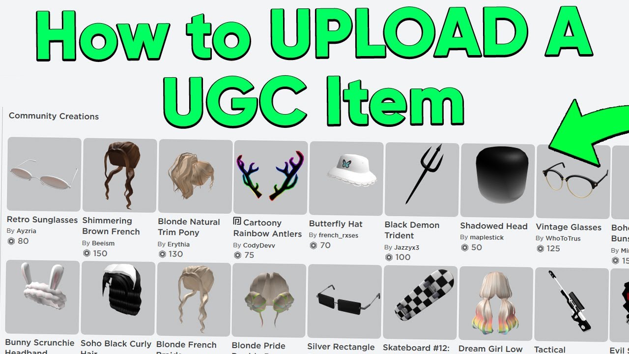 how to make ugc items for roblox 2022