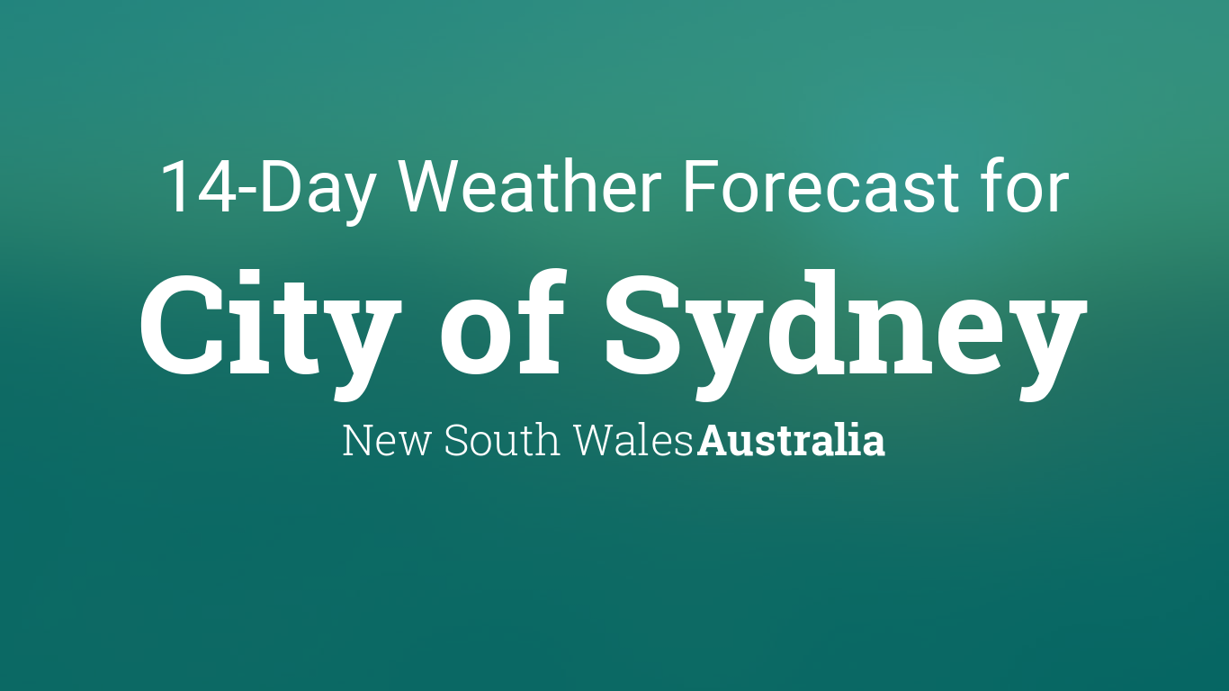 weather long range forecast sydney