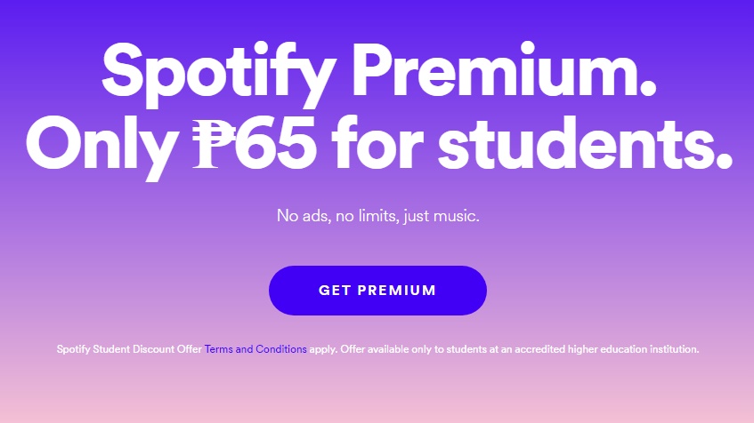 spotify premium student