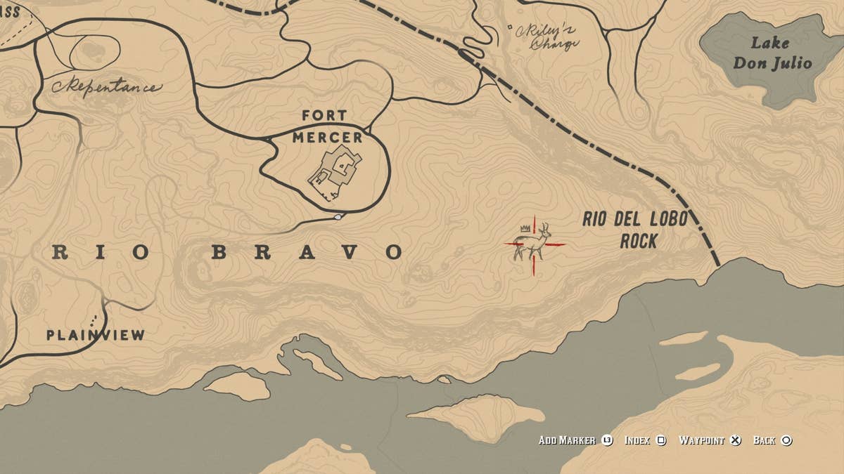 legendary pronghorn location rdr2