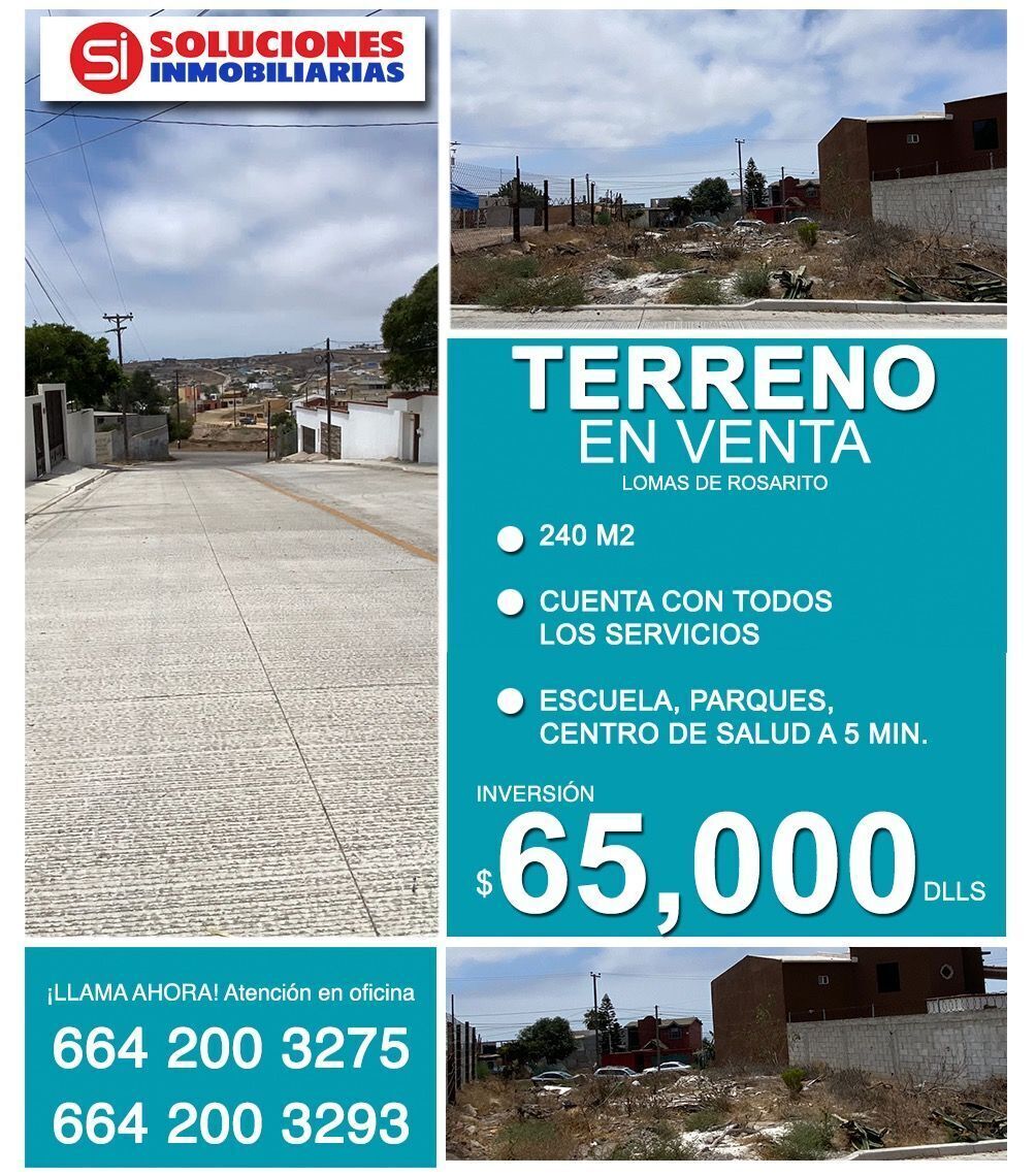 rosarito terrenos de venta