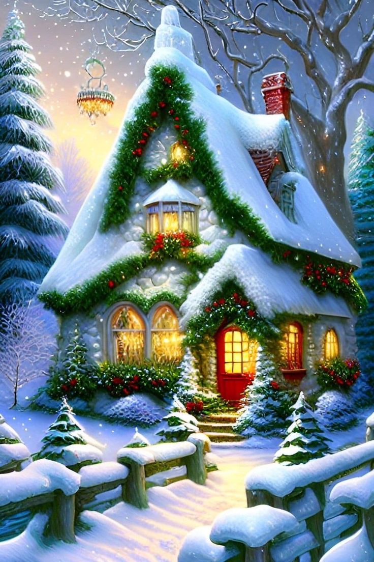 beautiful christmas scenery