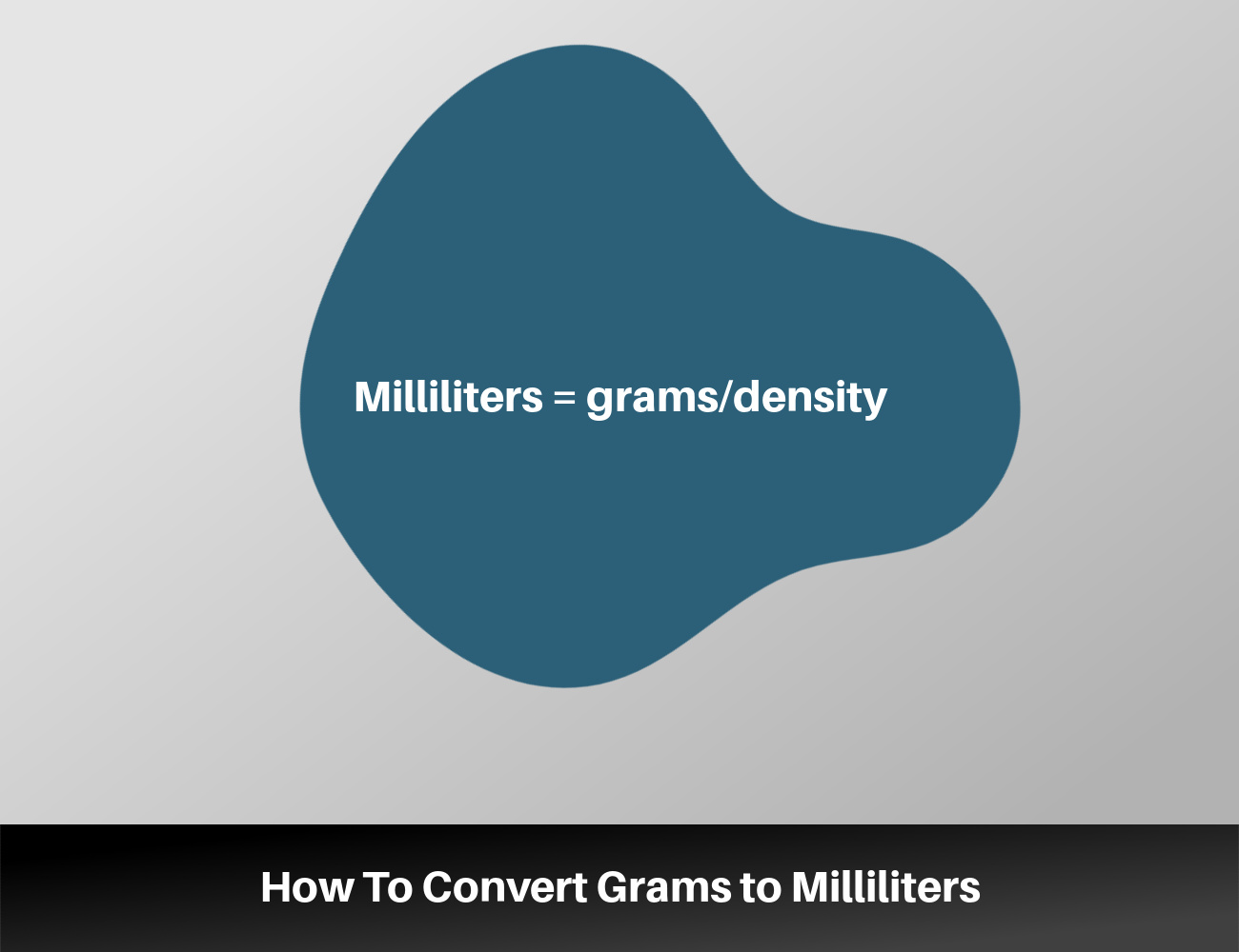 convert milliliters to grams