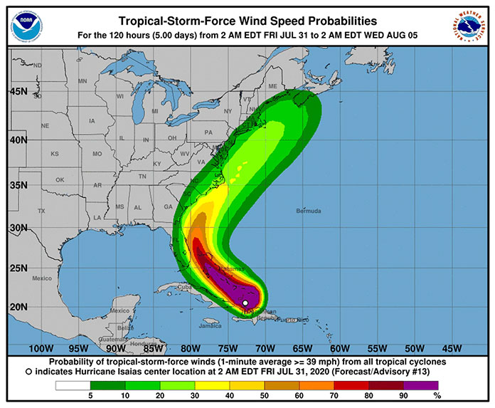 new jersey hurricane warning