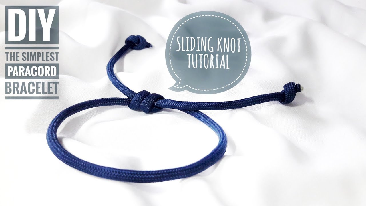 how to make an adjustable bracelet knot
