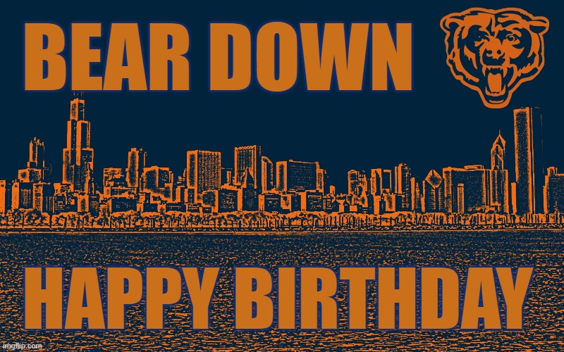 chicago bears birthday meme