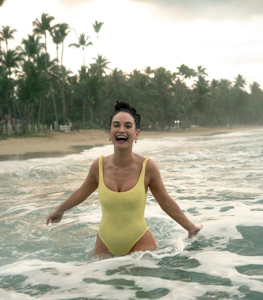 lily james bikini