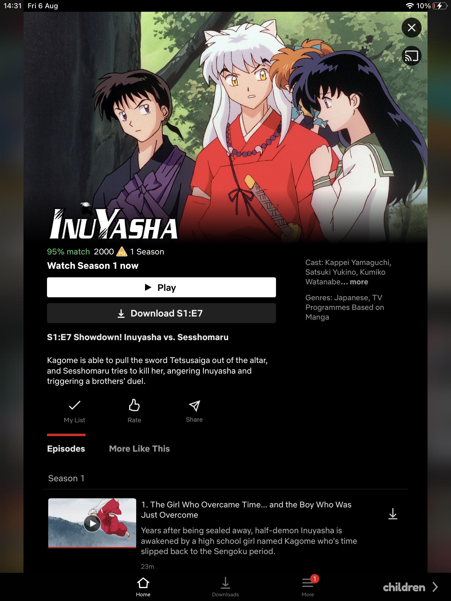 does netflix have all seasons of inuyasha