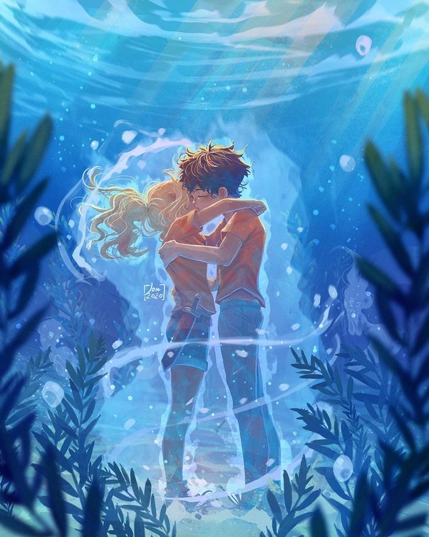 percy jackson and annabeth chase kiss