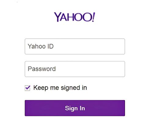 log in to yahoo mail