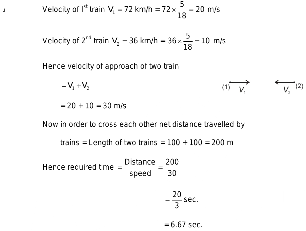 a train of length 100 m is moving