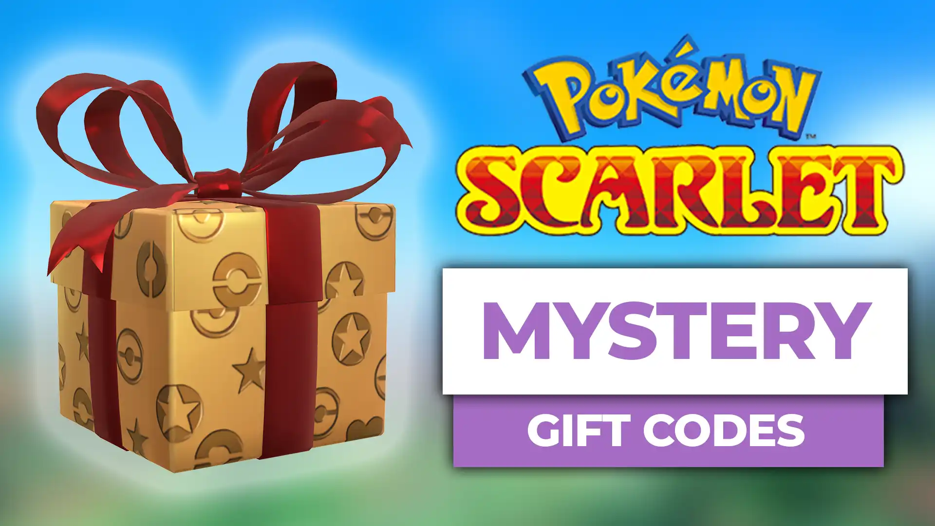 pokemon scarlet mystery gift codes 2023