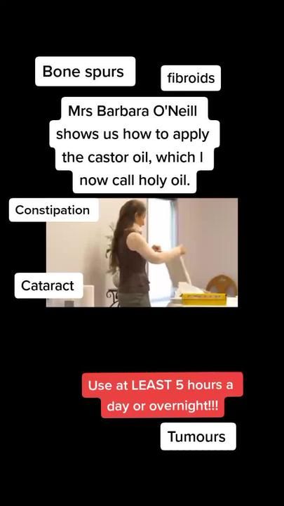 barbara oneill castor oil
