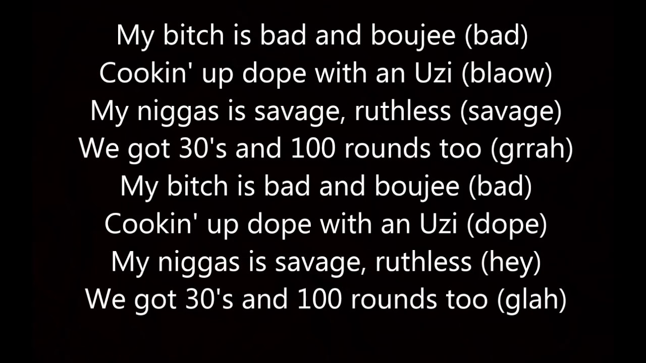 bad boujee lyrics