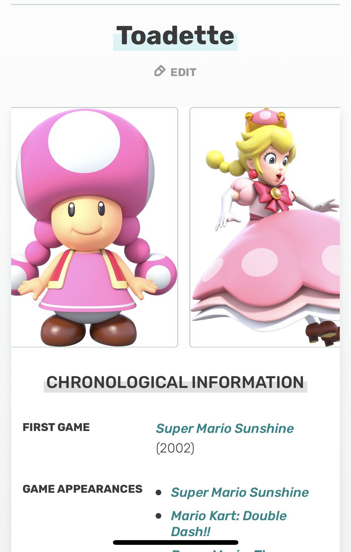 when did toadette first appear