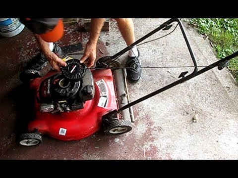 changing pull cord on lawn mower