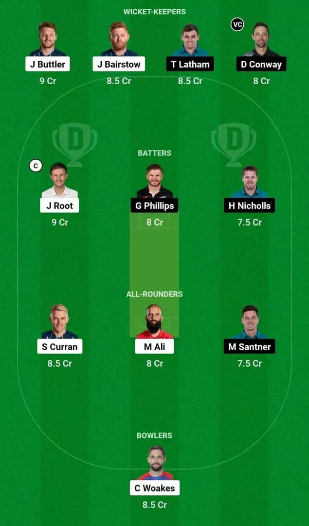 eng vs nz dream11