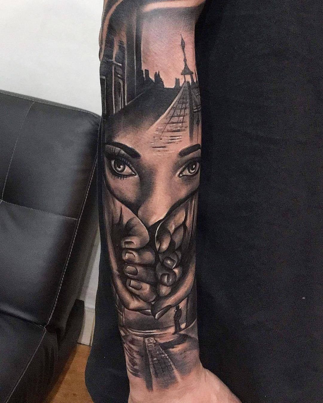 tatuajes de rostros de mujeres hermosas