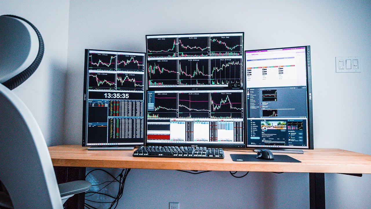 stock trading monitor setup